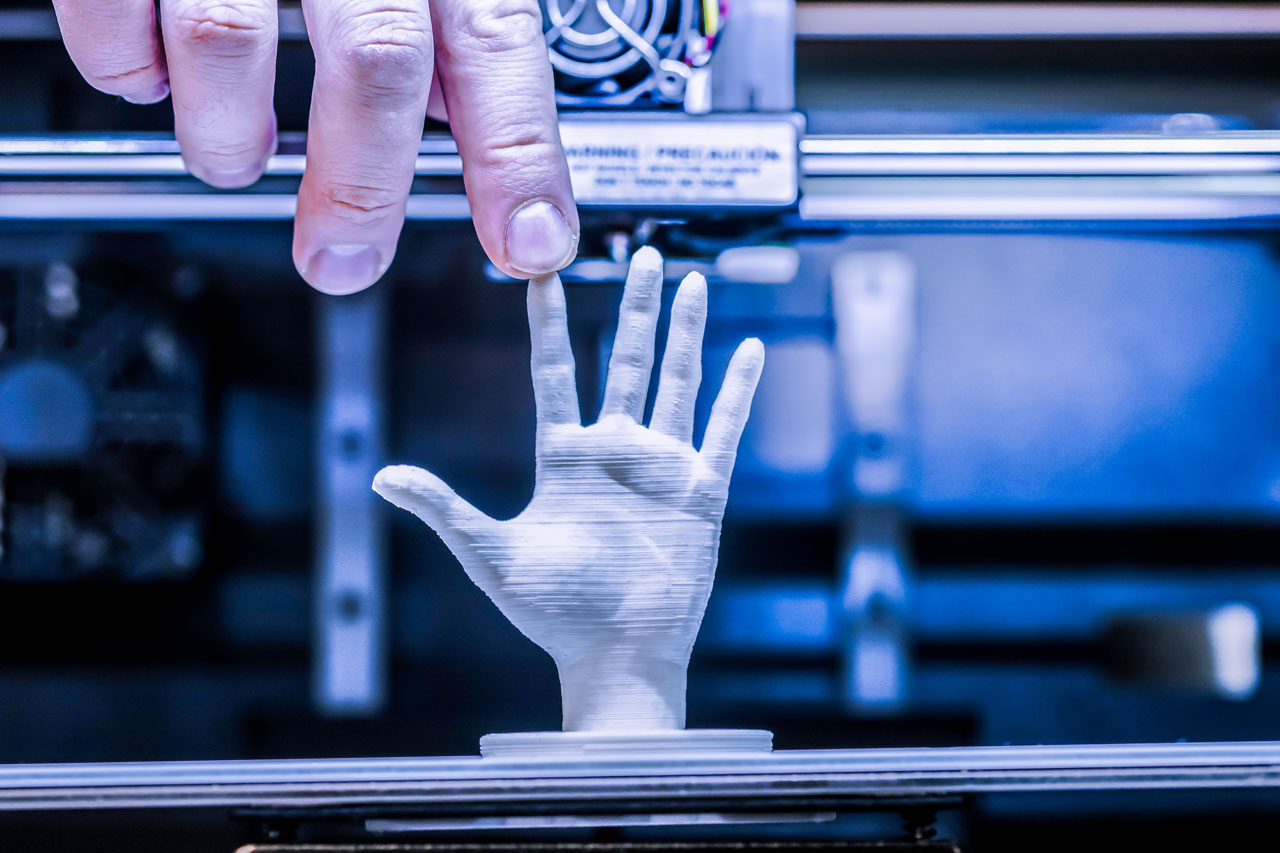 چاپ 3 بعدی دست انسان